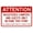 Warning Sign 1, variant on Attention Pool Passes Required Warning Metal Sign 12 x 8 Inches - Pool Rules Security Sign, Indoor Outdoor Home, Business, Road, Yard, Garage, Street Wall Caution Decor