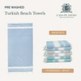 thumbnail image 4 of Casa Platino Hammam Beach Towels 6 Pack, Cotton Beach Towels for Adults, Oversized Lightweight Quick Dry Pool Towels for Beach Days – Nautical, 4 of 8