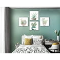 thumbnail image 3 of Colorful Flowers Canvas Wall Art, Floral Artwork Painting Prints ModernBathroom Pictures Framed for Living Room Bedroom Office Home Decor - 16"x16"x4 panel, 3 of 6