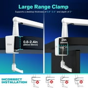 FIFINE Low Profile Microphone Boom Arm Stand with 1/4 3/8 5/8 Screws for Record/Stream/Game-BM88W