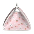 thumbnail image 3 of Lsque Rabbit And Peach Printed Long Tissue Box Cover Holder, Facial Paper Organizer Dispenser,Triangle with Bottom Belt, PVC Leather Decorative Organizer, 3 of 9