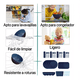 thumbnail image 4 of "Vajilla De 36pzs Juego Cocina Paja Trigo Ecológico  Azul ", 4 of 5