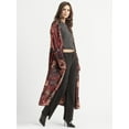 thumbnail image 2 of Jessica Simpson Women's Hardin Flowy Print Duster with Long Sleeves, Sizes S-XL, 2 of 6
