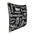 thumbnail image 2 of Kll Pasta Bacon Decorative Throw Pillow Covers Velvet Soft For Couch Sofa Bedroom Living Room Outdoor -16"X16", 2 of 8