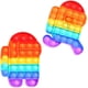 thumbnail image 1 of Among In Us Push Pop Bubble Fidget Silicona Fidget S Autismo Necesidades especiales Aliviador de estrés Apretar Sensorial Aliviar el estrés emocional para adultos mayores de 18 años (verde tie-dye) Xemadio WMCH-153, 1 of 7