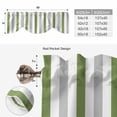 thumbnail image 6 of Tie Up Valance Curtain for Kitchen, Modern Gradient Grass Green Grey Striped Rod Pocket Short Curtains Adjustable Tie-Up Shade Valances, Abstract Art Window Treatment for Bathroom Living Room Bedroom, 6 of 9