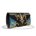 thumbnail image 2 of FOR U DESIGNS Diamond Floral Gold Clutch Purses for Women Personalized Handbags Faux Leather Wedding Purses for Wedding Cocktail Prom Party, 2 of 9