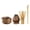 Brown, variant on Matcha Whisk Set Kit 4-Piece Ceramic Matcha Tea Bowl and Whisk with Bamboo Tea Maker Ceremony Match Accessories