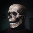 thumbnail image 5 of Mascarilla espeluznante calavera mandíbula Skelon Halloween máscara de cosplay de látex, 5 of 5