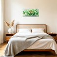 thumbnail image 3 of ZHONGYUTONG Green and Grey Canvas Wall Art Abstract Floral Paintings Wall Decor Modern Green Flower Artwork Prints for Bedroom Living Room Home Decor Framed (12.00" x 24.00"), 3 of 5
