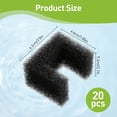 thumbnail image 2 of TSV 20pcs Foam Filters Replacement Compatible with PetSafe Viva Cat Water Fountain 64oz & 140oz, Pet Drinking Fountain Filter Replacement, Sponge Filter for Cat & Dog, 2 of 7