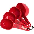 thumbnail image 1 of shiyou-MIRRO 4pc Nested Measuring Cups Set, Red, 1 of 4