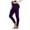 Purple, variant on Splozh Cotton Leggings for Women Fleece Leggings Women Solid Color High Waist Autumn and Winter Sports Outdoor Abdomen Soft Warm Leggings Hot Pink,S