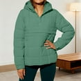 thumbnail image 2 of Womens Puffer Jackets Lightweight Quilted Pullover Jacket Padded Down Jackets Green XXL, 2 of 5
