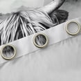 thumbnail image 4 of Homewish Animal Highland Cow Boy Girl Curtains Pack of 2 (42x84 Each),Cherry Blossoms Curtains Blackout,Japanese Style Bedroom Curtains,Lightweight Room Decor, 4 of 6
