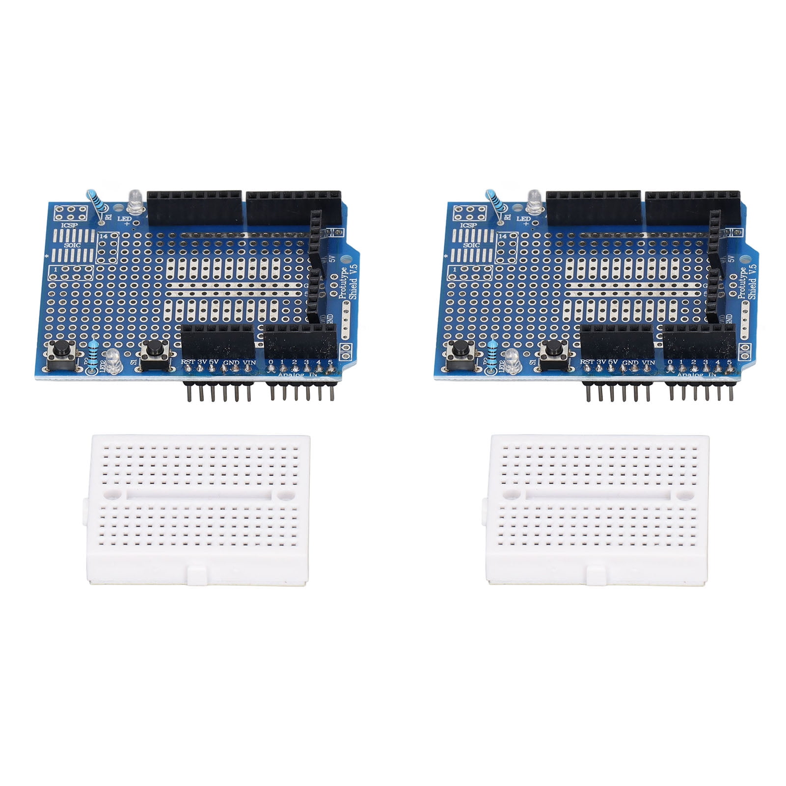 Prototype Expansion Board, Mini Prototyping Breadboard 2 Sets Easy To