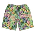 thumbnail image 5 of Goofa Blooming Cactus Printed Mens Swim Trunks Summer Quick Dry Short Beach Swimwear Bathing Suits-3X-Large, 5 of 9