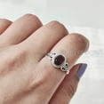 thumbnail image 6 of Natural Garnet Ring, AAA Garnet Gemstone Ring, January Birthstone, Tiny Bohemian Ring, 925 Sterling Silver, Designer Womens Ring, Christmas Thanksgiving, Handmade Statement Jewelry, Genuine Garnet, 6 of 8