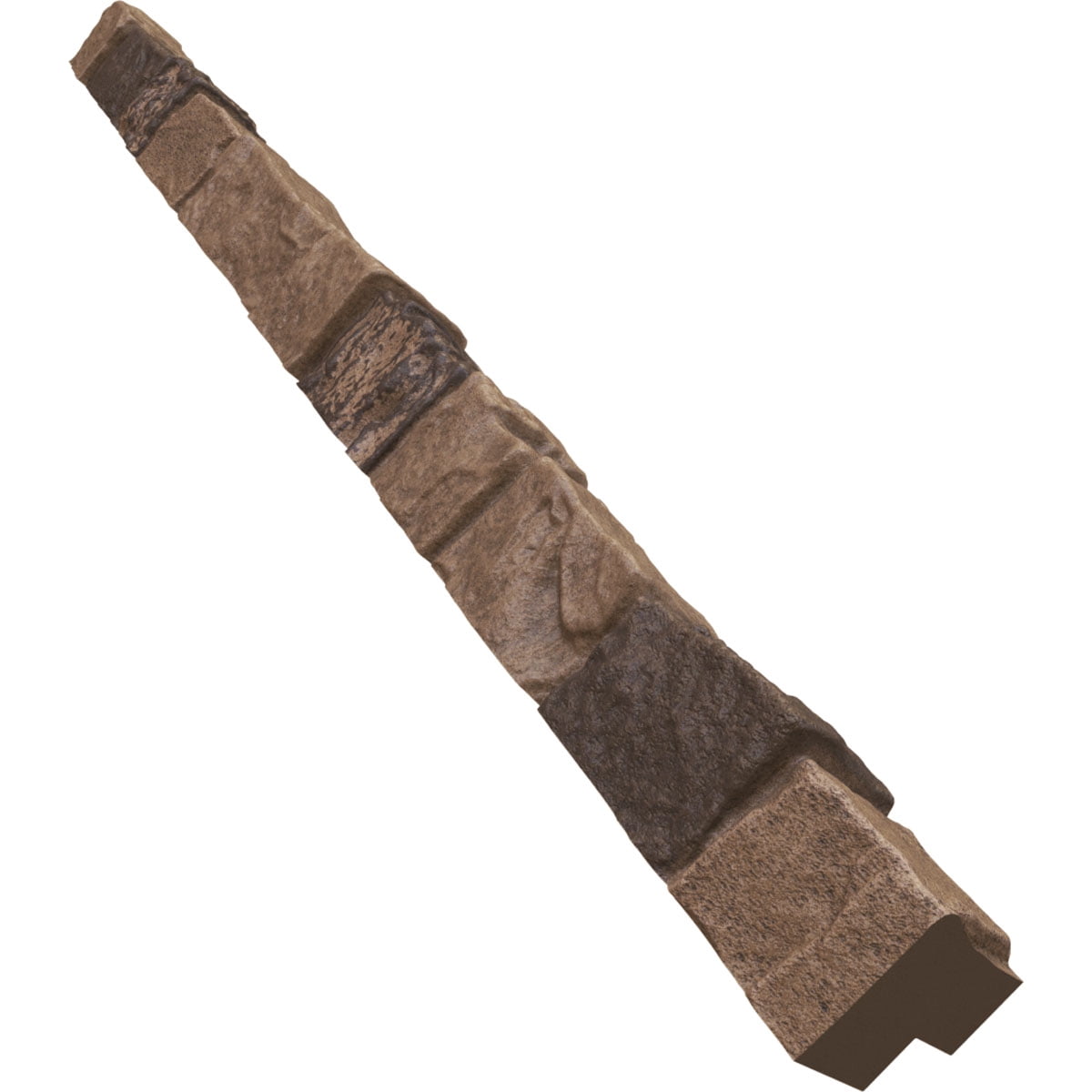 Ekena Millwork 3"W x 3"D x 48"H Universal Outside Corner for StoneWall Faux Stone Siding Panels, Smokey Ridge