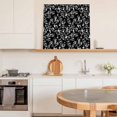 thumbnail image 6 of Black Botanical Wall Art Painting on Canvas, Pastoral Spring Floral Classic Black Canvas Art Home Prints Wall Art Framed Modern Artwork for Living Room Bedroom Wall Decor 16x16in, 6 of 9