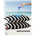 thumbnail image 6 of Outdoor Waterproof Throw Pillow Covers Set of 2 Black White Stripes Pillowcases Lumbar Outdoor Pillows Cushion Case 20x12 Inch Classic Vertical Striped Patio Pillows for Couch Sofa Bed Garden, 6 of 7