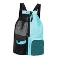 thumbnail image 2 of Mochila de trajes de mochila Mujeres plegables Organizador transpirable Bolsa de baño portátil azul claro, 2 of 8