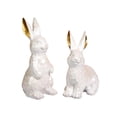thumbnail image 1 of 2 adornos de conejito de Pascua para mesa, centro de mesa, figura de conejo Blanco, 1 of 7