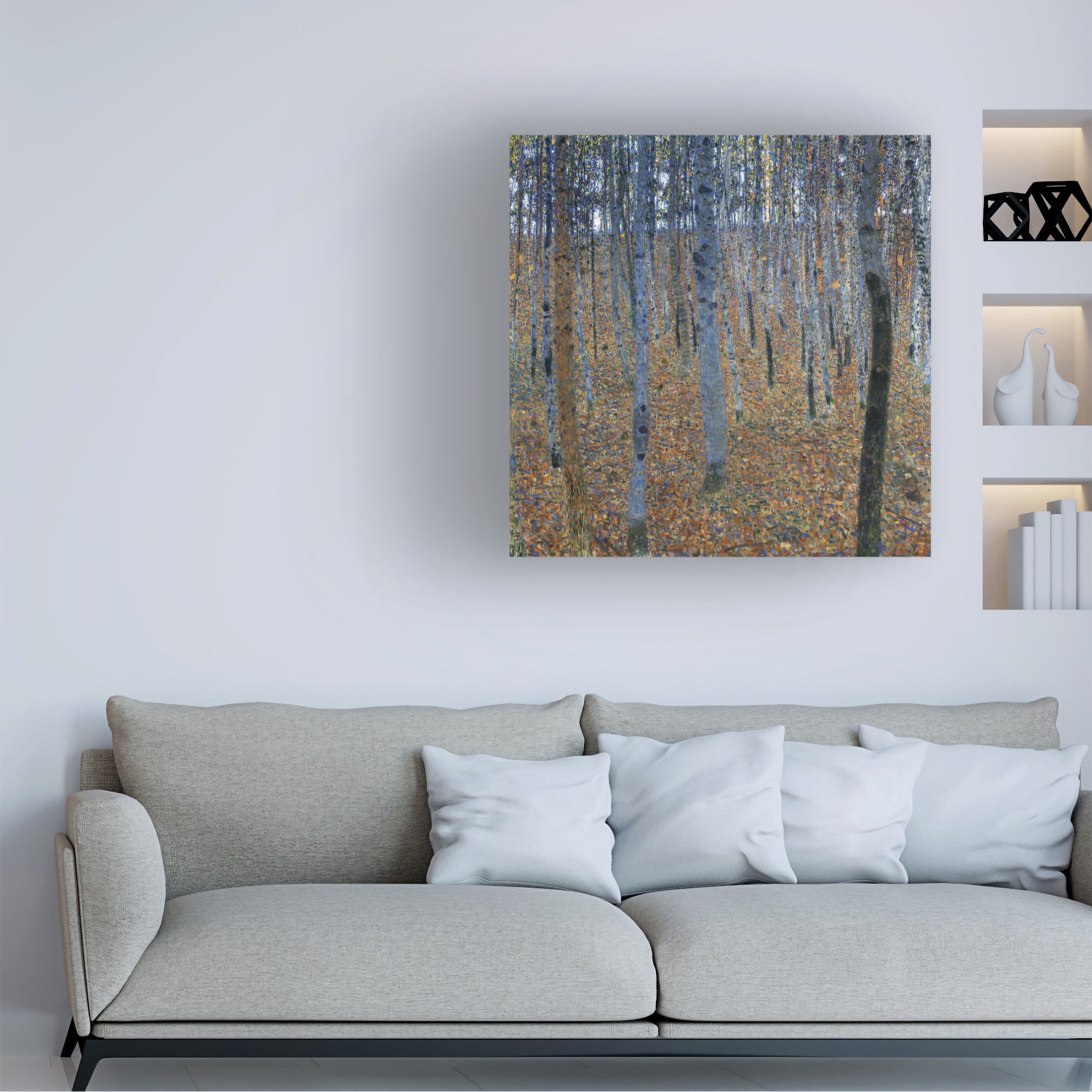 Trademark Fine Art Gustav Klimt  Klimt Multicolor Landscapes I Canvas Wall Art
