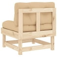 thumbnail image 6 of vidaXL Middle Sofa with Cushions Solid Wood Pine, 6 of 11