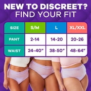 Always Discreet Adult Diapers for Women, MaxiProtect, Incontinence Underwear, Maximum Plus Absorbency, Size S/M, 26 Count