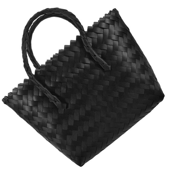 OULII Teacher Tote Bags For Women Woven Tote Bag Plastic For Shopping 1Pack