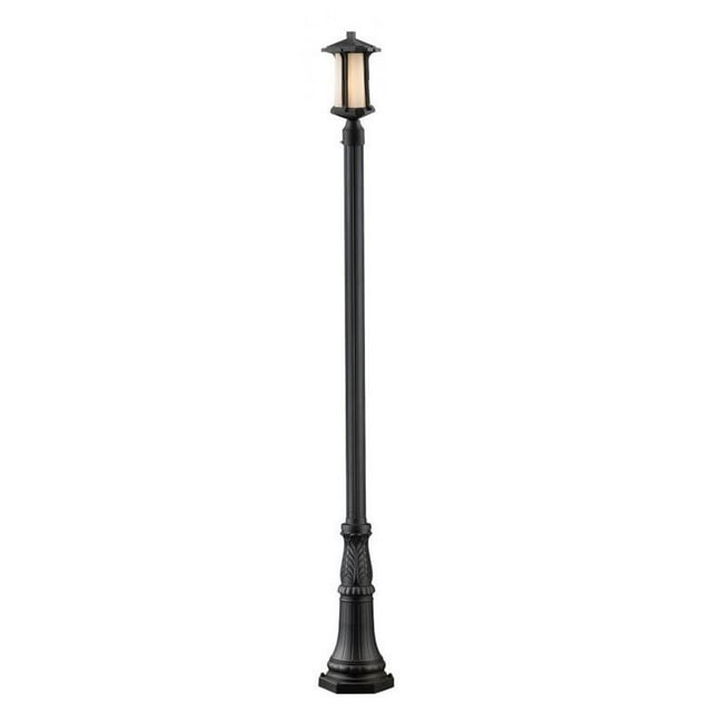 Z-Lite Harbor Lane 1 Light Outdoor Post Light in Black