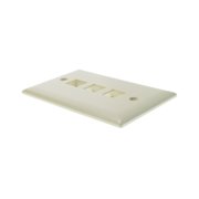 On-Q WP3403IV 1Gang, 3Port Wall Plate, Ivory