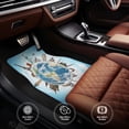 thumbnail image 4 of Sikiie World Travel Car Foot Mat Set of 4 Pieces Basics Universal Fit Rubber Carpet Floor Mats For Car SUV Van & Truck, 26.8"L x 17.3"W (Front), 13"L x 17.3"W(Rear), 4 of 6