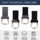 thumbnail image 5 of Fundas elásticas para sillas de comedor, fundas protectoras para muebles de Spandex suave Parsons para comedor, cocina, hogar, Hotel Ormromra WMZL-285-6, 5 of 6