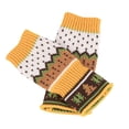 thumbnail image 2 of Women'S Christmas Tree Thickened Wool Open Finger Knitting Colorful Warm Half Finger Gloves, 2 of 3