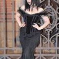 thumbnail image 3 of Goth Victoria Mall Gothic Elegant Ruffles Tank Tops Grunge Punk Lace Trim Bodycon Crop Top Women Vintage Sexy Velvet Outfit, 3 of 13