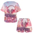 thumbnail image 3 of Butterfly Dancing Print Women'S Pajamas Set Summer Sleepwear Sets 2 Piece Lounge Set, 3 of 7
