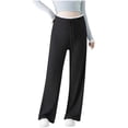 thumbnail image 2 of BRGZLK Maternity Pants Spring Summer Solid Color Elastic Waist Soft Comfy Loose Fit Stretchy Outerwear Belly Support Pregnancy Pants Black A M, 2 of 5