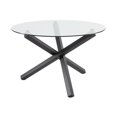 thumbnail image 1 of Home Gear Dining table with Black Metal X-crossed Tripod Base, 1 of 4