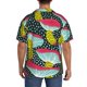thumbnail image 3 of Balery Green Mushroom Camisa Casual de Manga Corta con Botones para Hombre, Texturizada, Estilo Cubano, para Playa, Verano-Medium, 3 of 5
