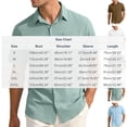 thumbnail image 3 of GUZOM Mens Brown Crinkle Texture Button Down Shirt - Relaxed Fit Short Sleeve Casual Top with Chest Pocket,Size L, 3 of 9