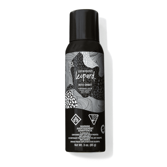 Strawberry Leopard Into Orbit Temporary Hair Color Spray, Commitment-Free, Removes in 1-2 Washes, 10 Color Options, Vegan, Cruelty Free, Paraben Free, 3 Oz