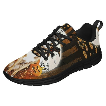 

Boxer Dog Halloween Running Shoes Sneakers Mesh Black Size 3.5