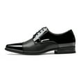 thumbnail image 2 of Bruno Marc Men’s Patent Tuxedo Dress Shoes Classic Lace-Up Formal Oxfords, 2 of 5