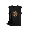 thumbnail image 5 of Daisyyozoid Nouvelles Arrivées Hauts pour Femmes Joyeuses Pâques Col Rond Imprimé Décontracté Pull Sans Manches T-shirt, 5 of 5