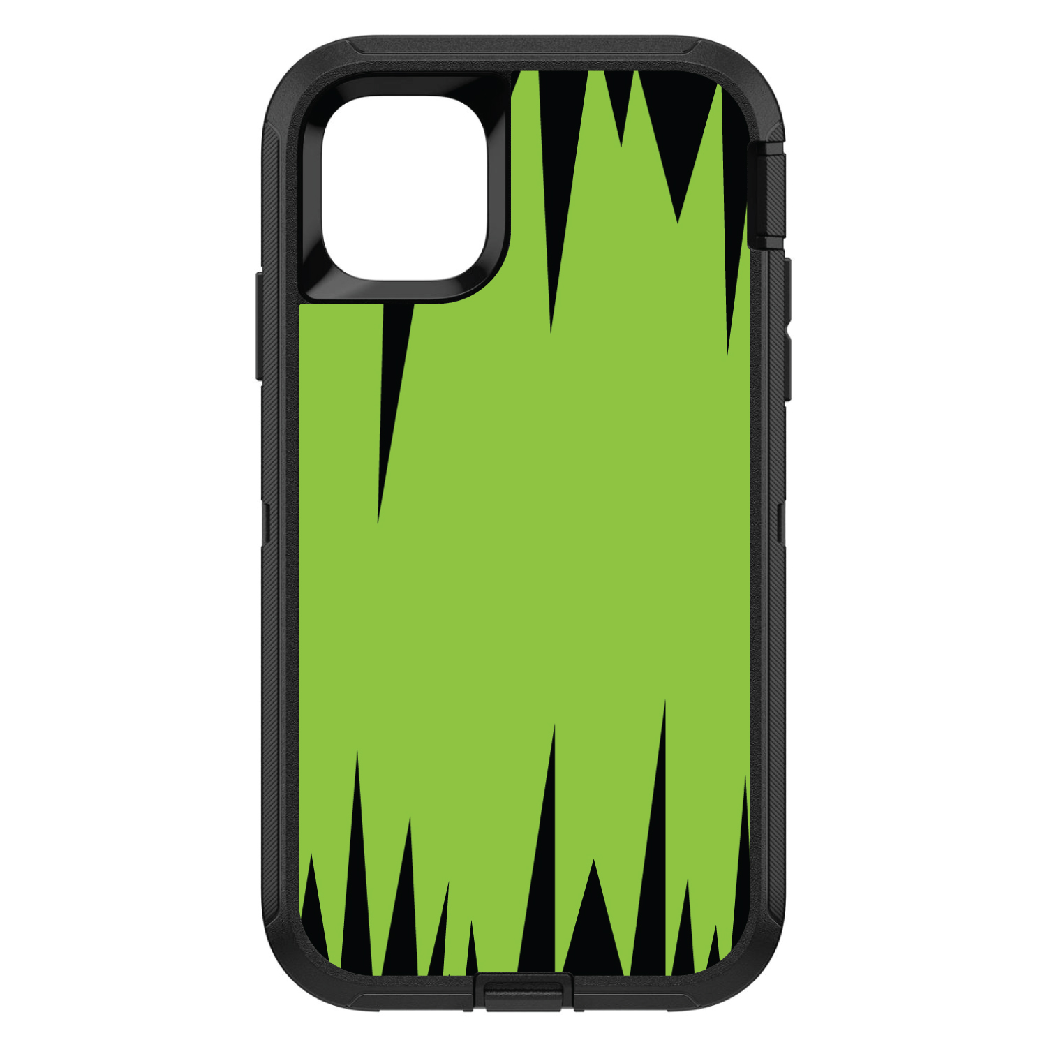Distinctink Custom Skin Decal Compatible With Otterbox Defender For Iphone 11 Pro Max 6 5 Screen Lime Green Black Spikes Walmart Com Walmart Com