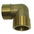 thumbnail image 4 of Codo De Latón Conector Adaptador De Rosca Acoplador Calentador De Agua Instalación De Tuberías DN25xDN25 DYNWAVEMX Adaptador de rosca macho de codo, 4 of 8