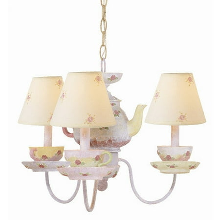 TransGlobe Lighting Kids Korner 3 Light Kids Tea Cup Chandelier