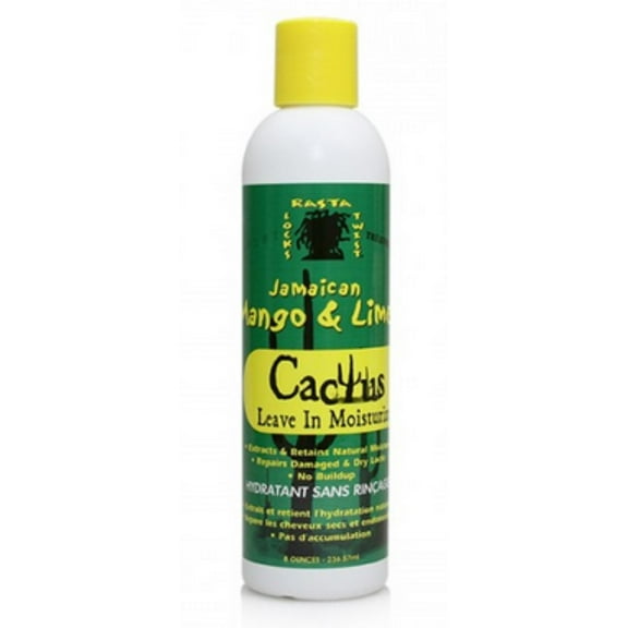 Jamaican Mango & Lime Cactus Leave In Moisturizer, 8 oz (Pack of 2)